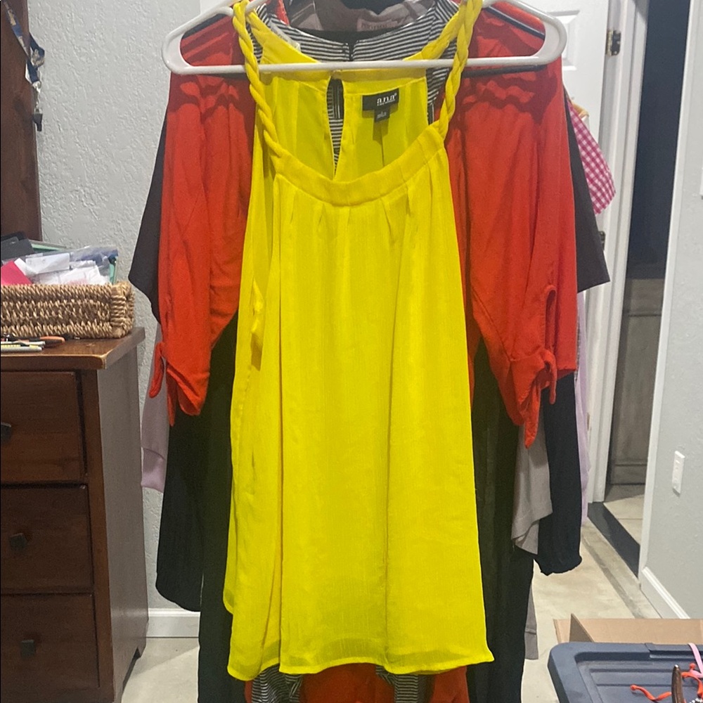 A New Day Women's Bright Yellow Blouse